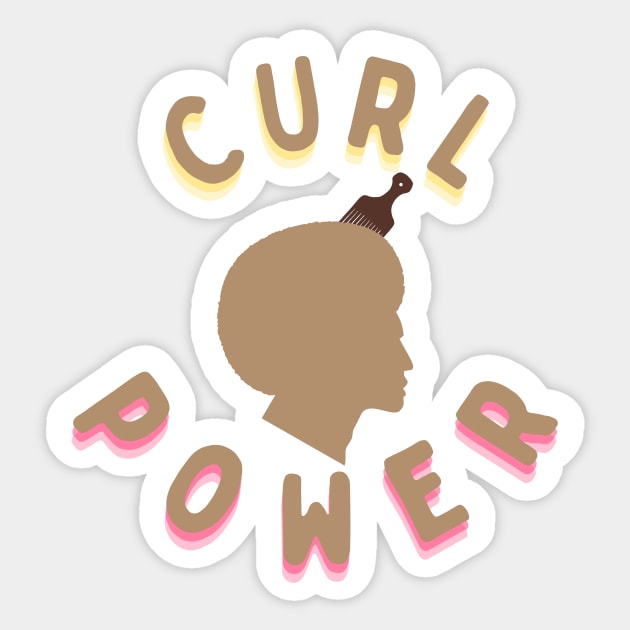 Curl Power Sticker by MamaO1